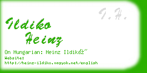 ildiko heinz business card